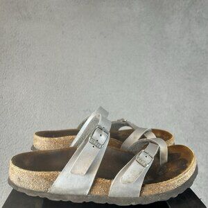 Birkenstock Mayari women's size 6.5 (37) Metallic Silver Color